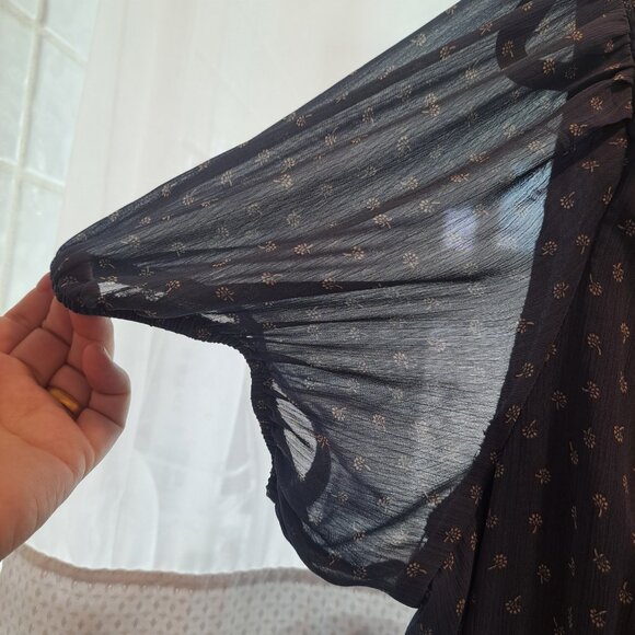 Wild Fable Round Neck Smocked Waist Midi Dress Size 2X - Picture 7 of 10